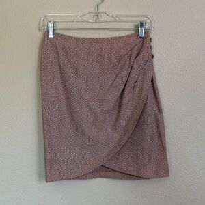 You Babes vintage mini skirt blush flowers women’s juniors 7 EUC